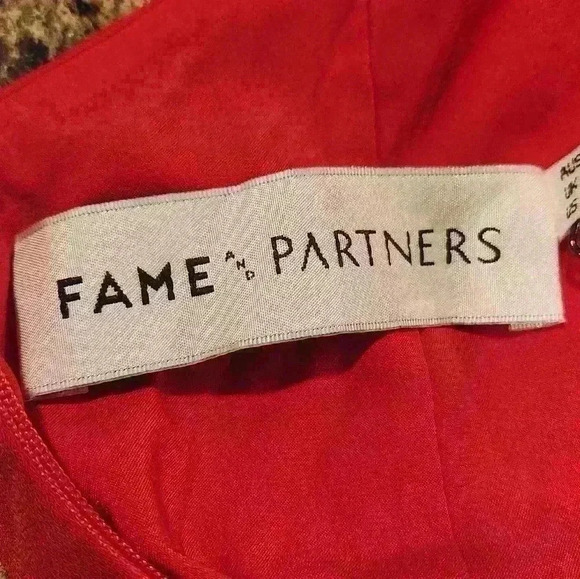 NEW NWT Fame And Partners Cherry Red Leo Halter Open Back Maxi Dress Size 4 US - Picture 11 of 13